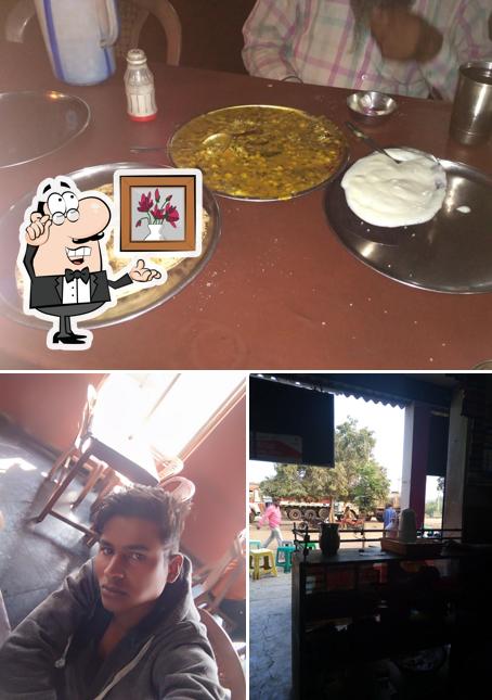 The interior of punjabi dhaba