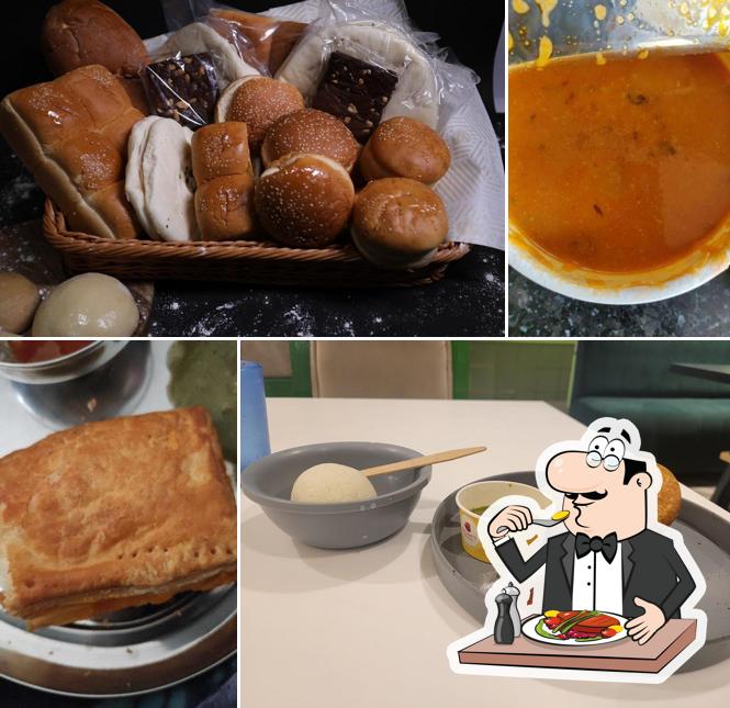 Food at Badami's sweets and Restaurant