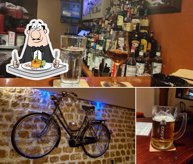 La cibo e esterno del ristorante
