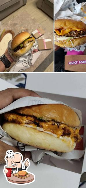 Order a burger at Dirty Burger