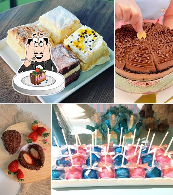 Bolo de chocolate em Kelly Escher Confeitaria