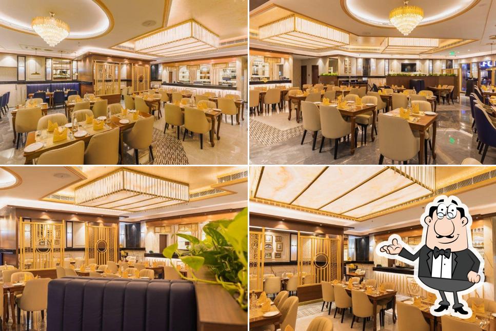 The interior of Punjab Grill Advant Navis Business Park