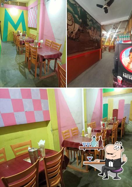 The interior of Mohini Hotel & Resturant