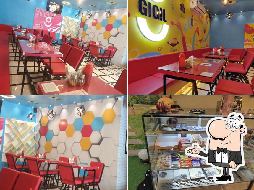 The interior of Gigil Cafe