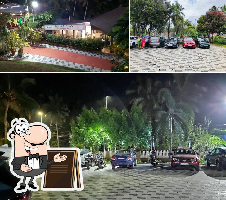 The exterior is an important feature of Taste of Kerala