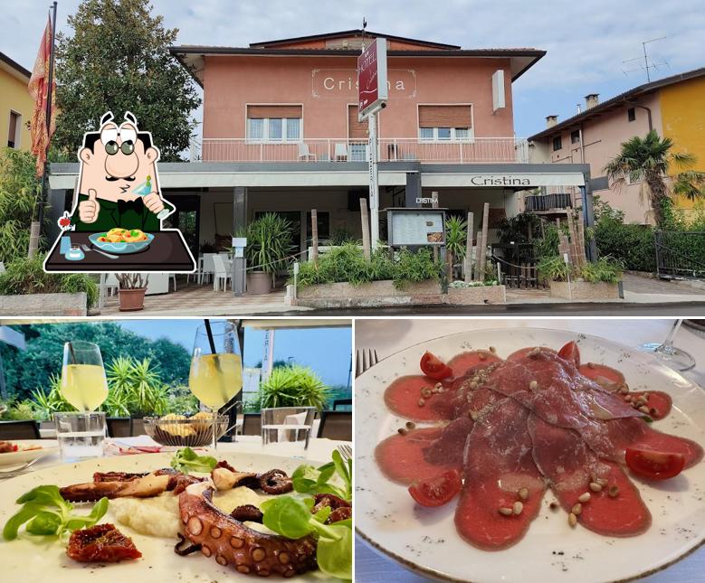 Questa è la foto che raffigura la cibo e esterno di Ristorante Cristina
