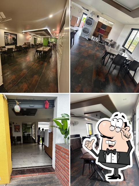 Take a seat at one of the tables at Hotel Bagayatdar