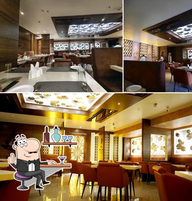 The interior of New Satyam Multicuisine Restaurant