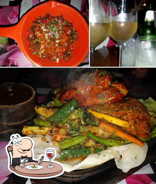 The restaurant's food and beverage
