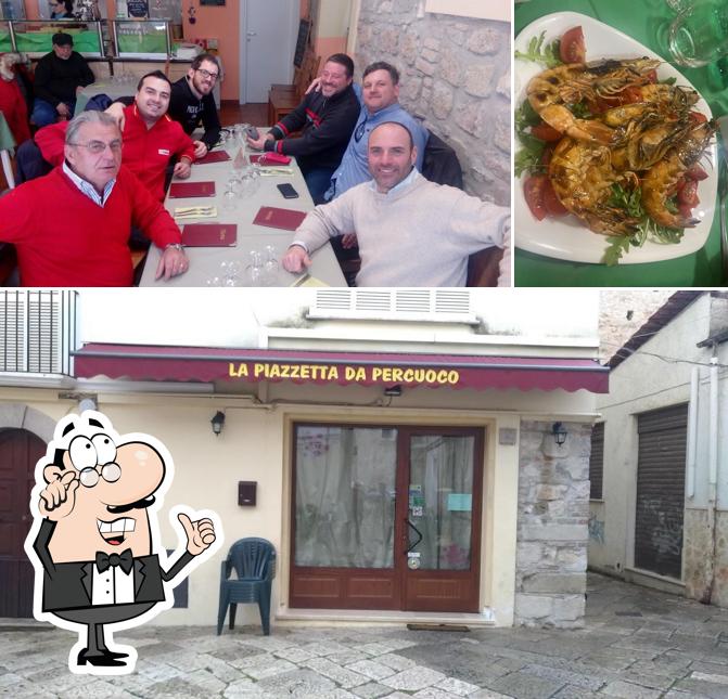 Gli interni di Trattoria La Piazzetta da Percuoco