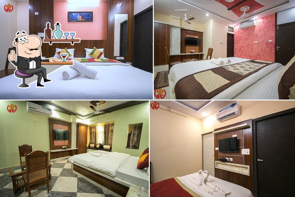 The interior of Hotel Ajeet Palace