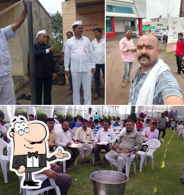 Check out how Kanchan lawn & pure veg restaurant looks inside