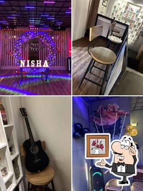 The interior of Night Zone Cafe,Hotel,Club,Rooms