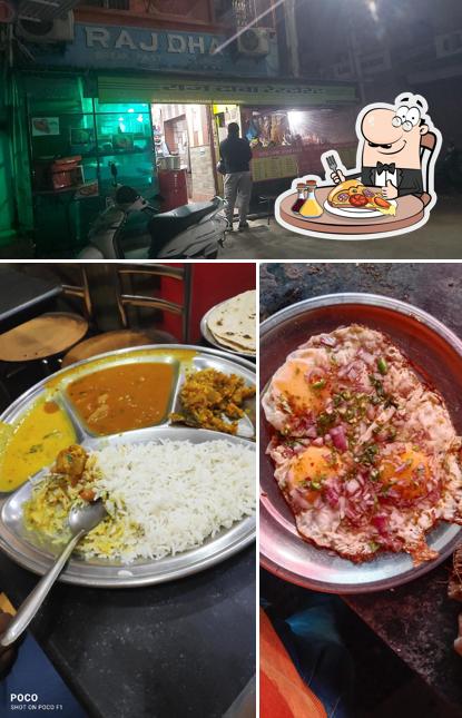 Try out pizza at Raj dhaba