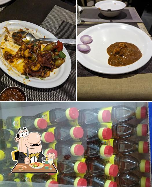 Among various things one can find food and wine at Aamantran Bar