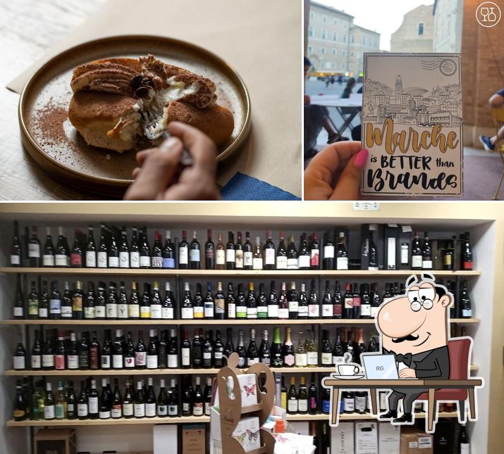 La interni e cibo del ristorante