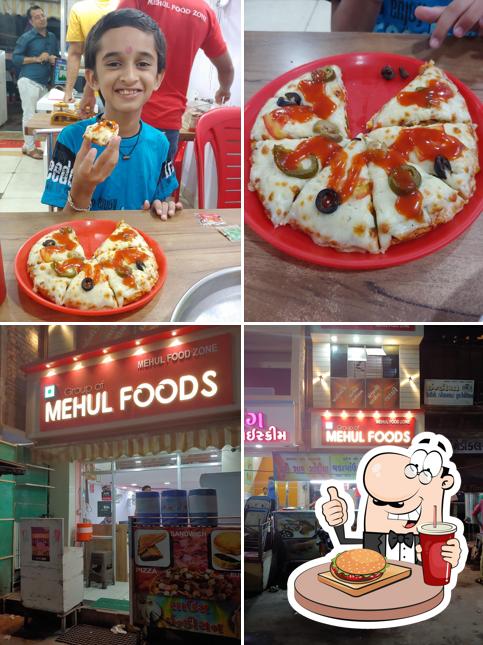 Get a burger at Thakar Veg Fast Food