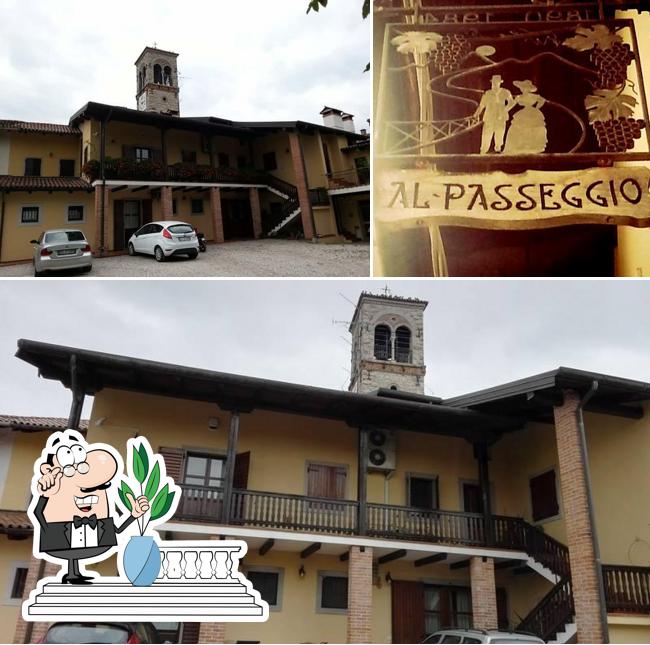 Gli esterni di Trattoria al Passeggio