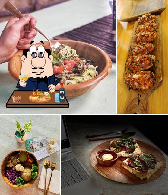 Bruschetta at Loving Earth Cafe