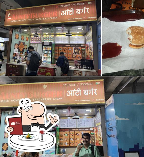 Food at Aunty Burger J. B. Nagar