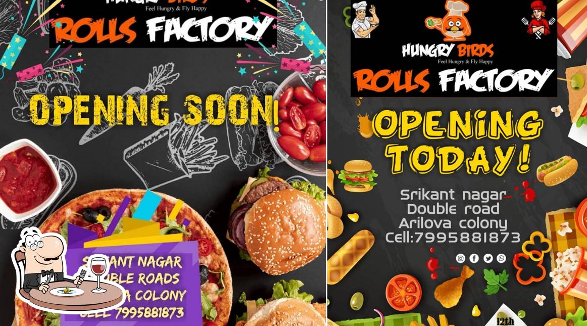 Meals at Hungry birds ROLL'S FACTORY vizag