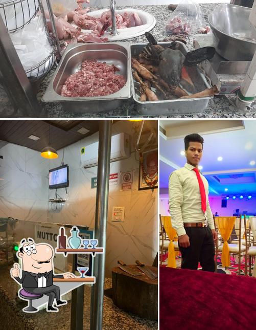 This is the image showing interior and food at Billa Chicken Centre