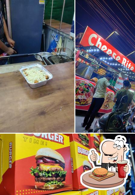 Try out a burger at Cheese Bite