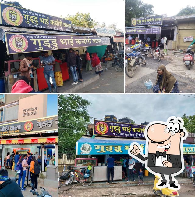 The exterior of Guddu Bhai Kachori Wala