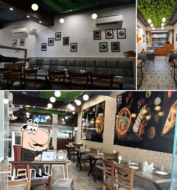 The interior of Lub Lub -World of Shawarmas,Gwalior