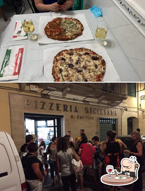 Cibo al Pizzeria Calvino