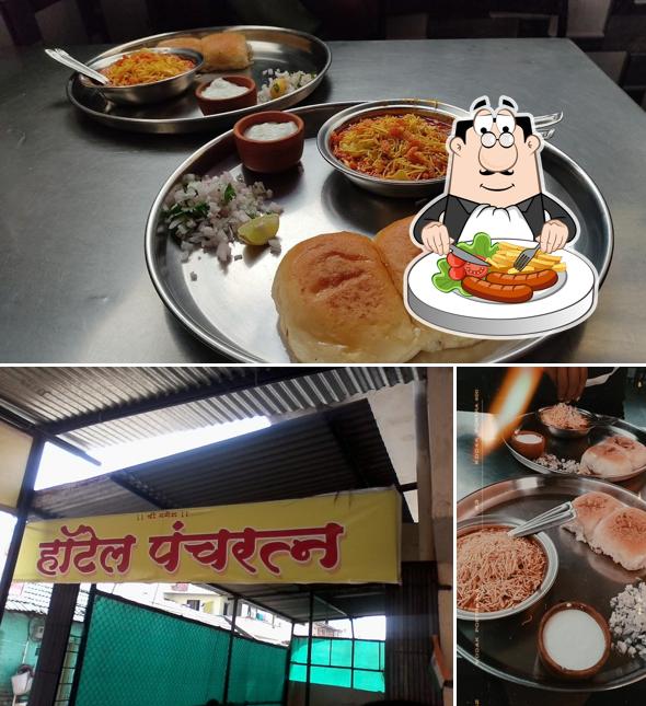Take a look at the image displaying food and exterior at HOTEL PANCHRATNA