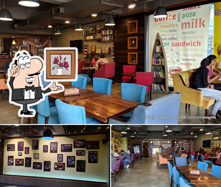 Take a seat at one of the tables at The Book Café
