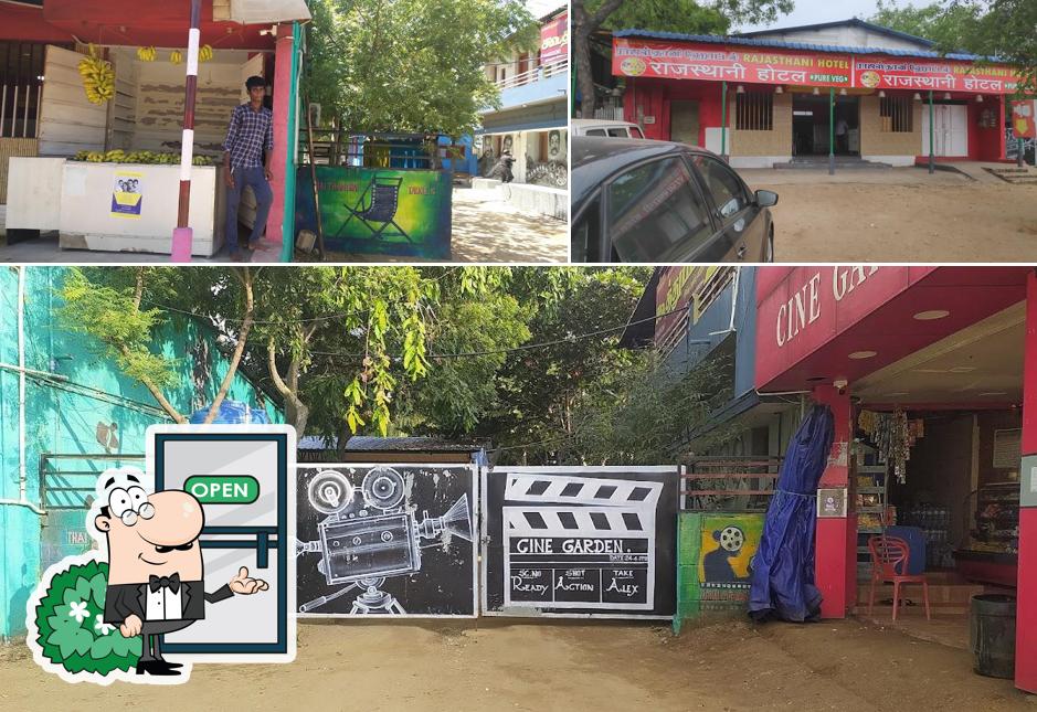 Enjoy the view outside Cine Garden Cafe