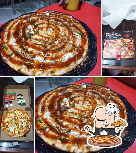 Order various types of pizza