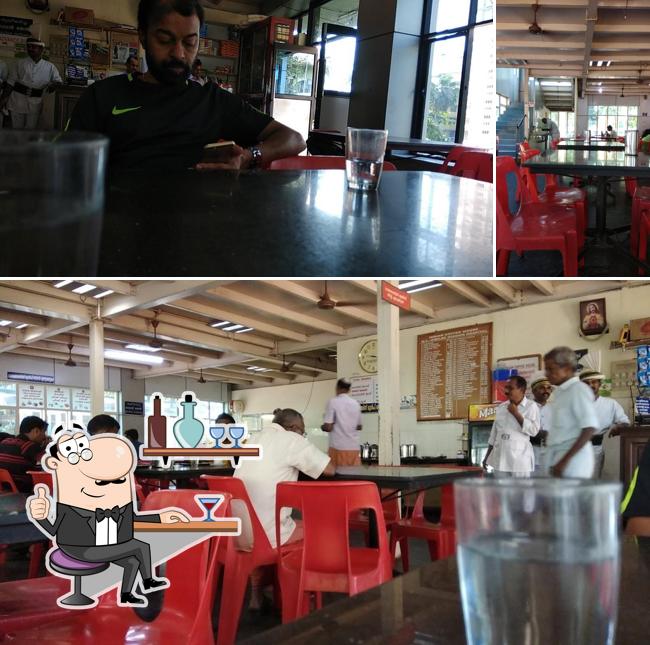 The photo of Indian Coffee House’s interior and beverage