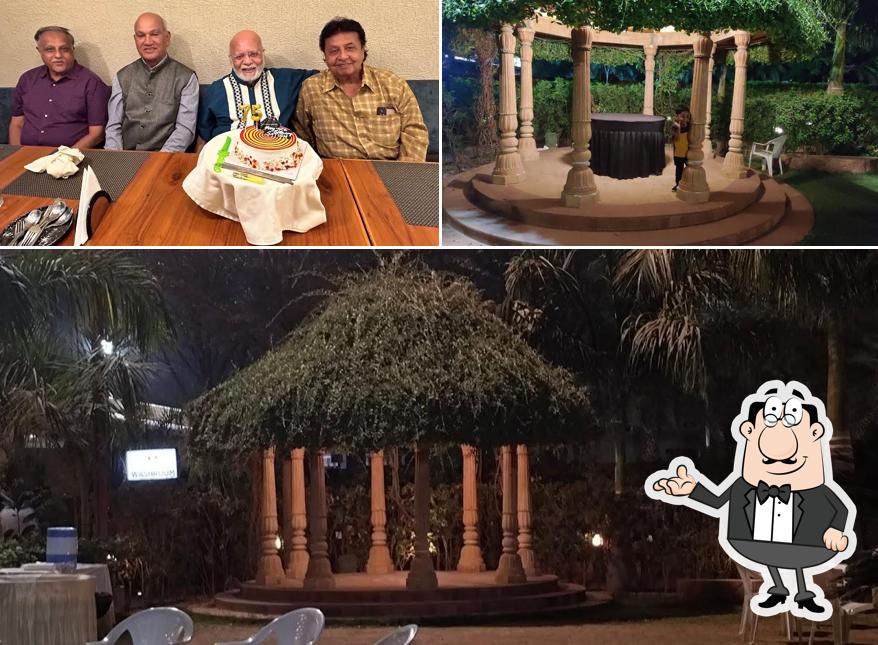 The interior of AANGAN GARDEN RESTAURANT