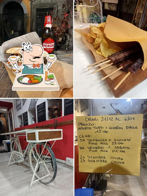 Tra le varie cose da Street Food da Tony Crock si possono trovare la cibo e esterno