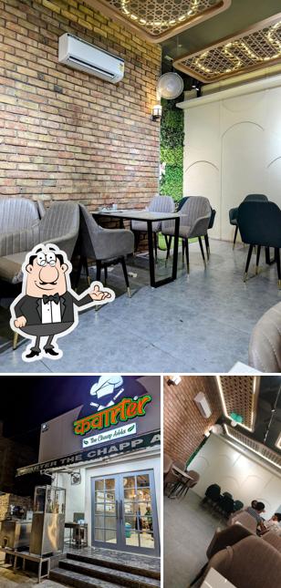 Take a seat at one of the tables at Kwarter-The Chaap Adda Sri Ganganagar Best Family Restaurant in Sri Ganganagar