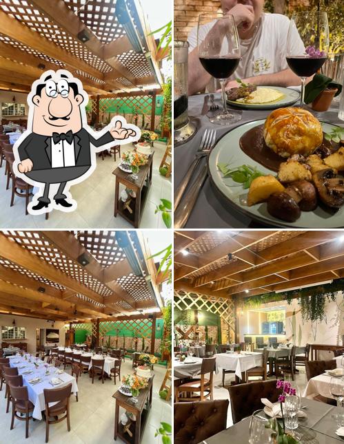 O interior do Divigno Bistrô