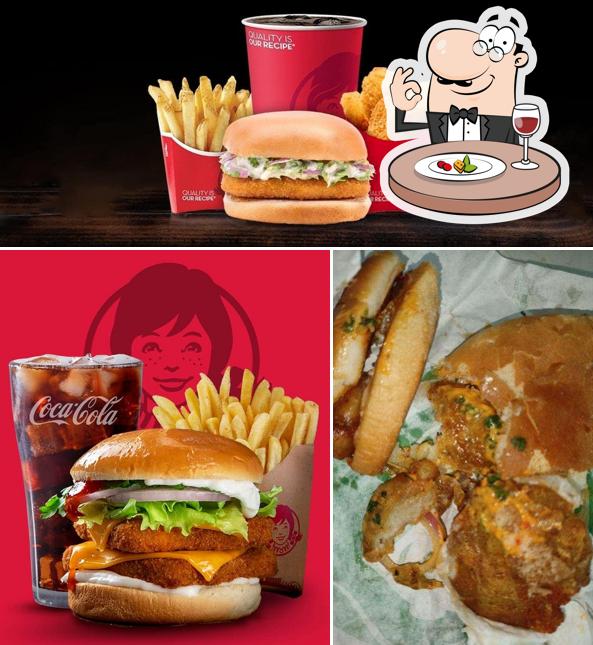 Pulled pork sandwich at Wendy's Burgers