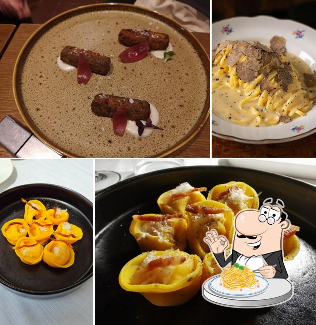 Spaghetti alla carbonara al L'Acqua Bulle