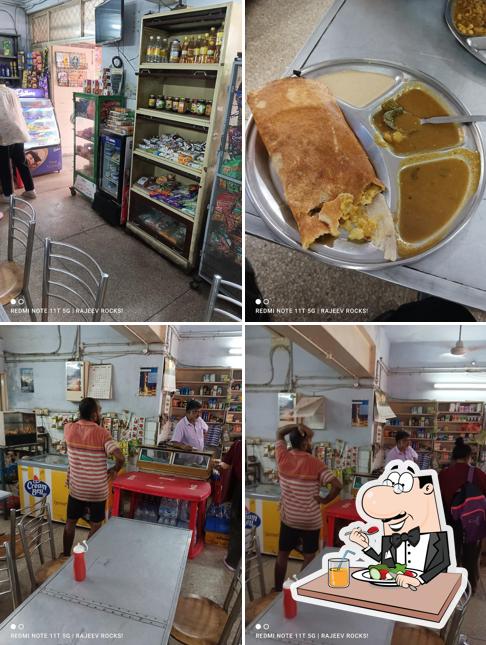 The image of food and interior at St. Stephen's Hospital Canteen