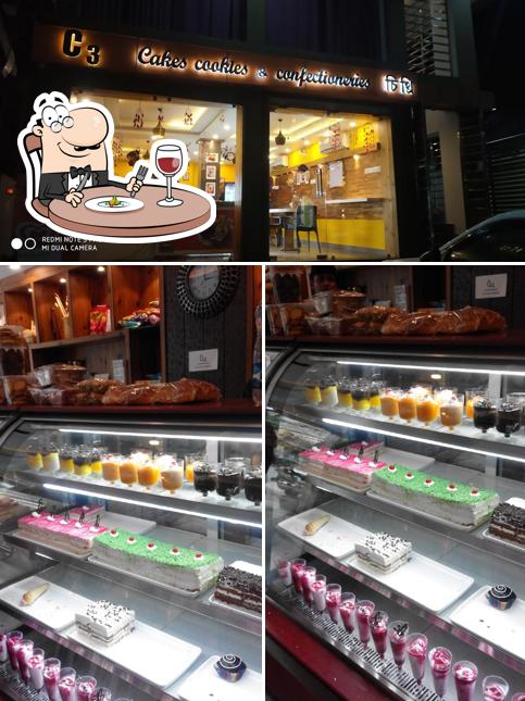 Among various things one can find food and exterior at C3 Cafe