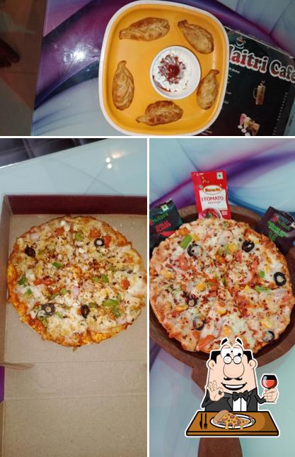 Order pizza at Maitri Cafe