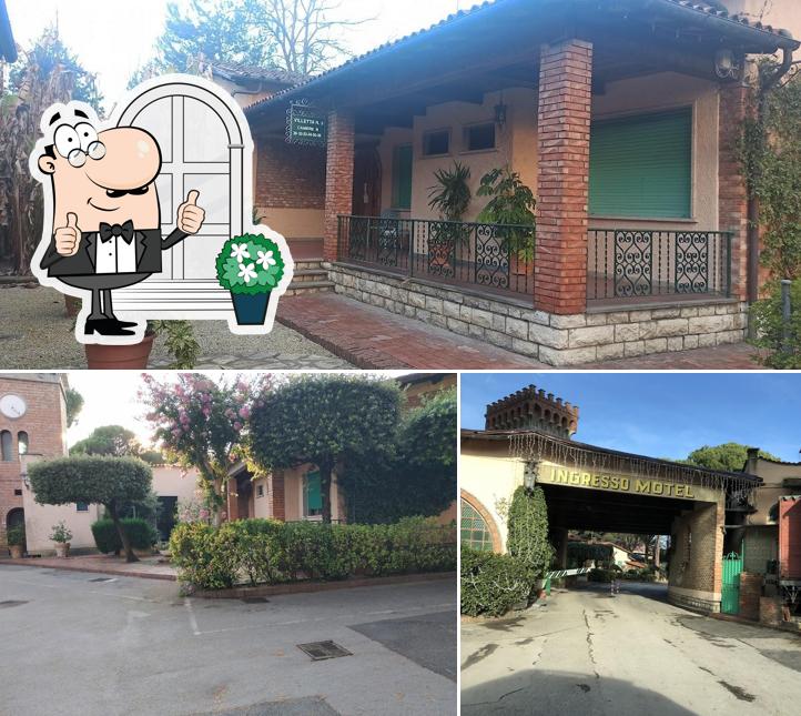 Goditi la vista dagli esterni di Motel Parco delle Rose