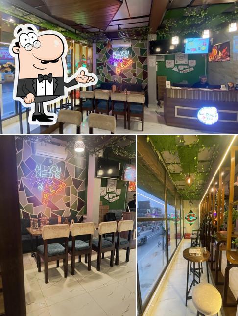 The interior of La pino'z Pizza Bongaigaon