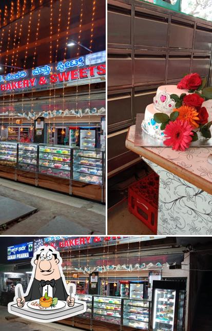 The picture of food and interior at New RK Bakery and sweets