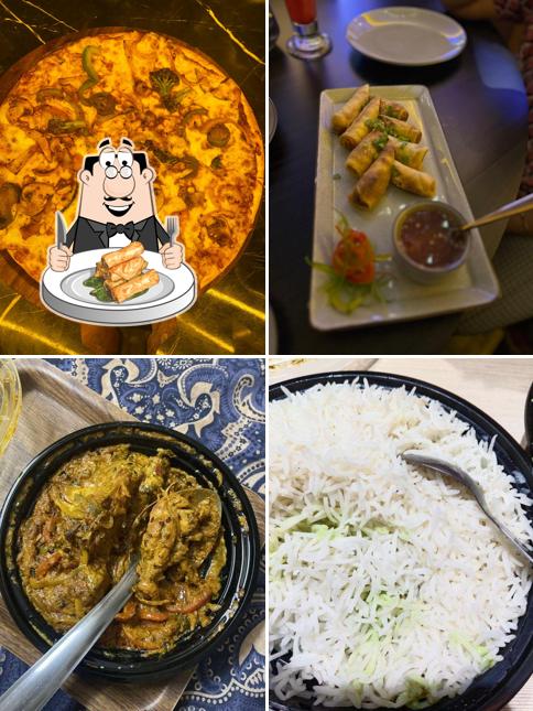 Spring rolls at Starving Panda Bistro