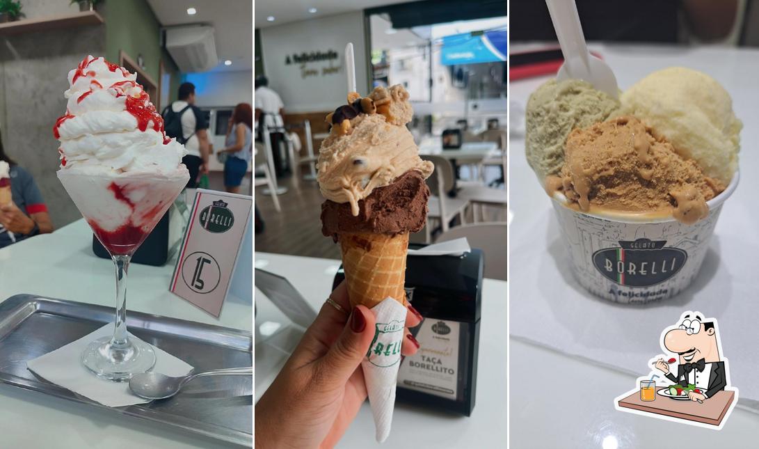 Platos en Gelato Borelli Maceió Gruta