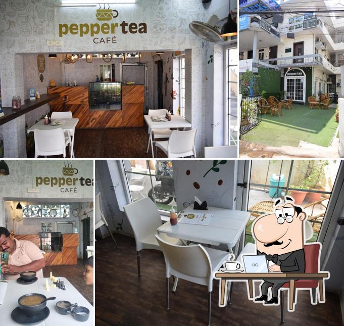 The interior of PepperTea Cafe